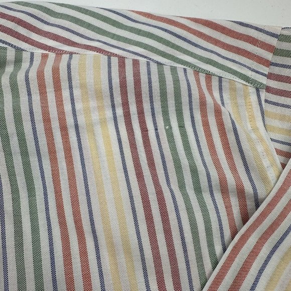 Brooks Brothers Rainbow Striped Long Sleeve Button Down Original‎ Polo Shirt XL - Picture 3 of 10